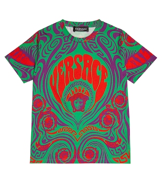 Medusa 프린트 코튼 티셔츠 | Versace Kids