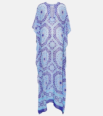 Caftano Roxanne in chiffon con stampa | Alexandra Miro