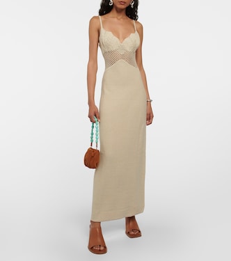 Knitted cotton-blend maxi dress | Staud