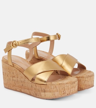 Sandalias de piel con cuña | Gianvito Rossi
