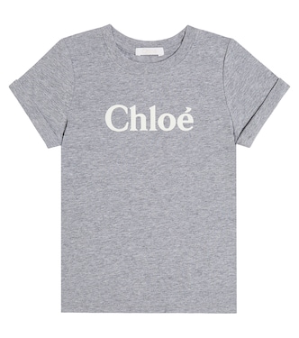 T-Shirt aus Baumwoll-Jersey | Chloé Kids