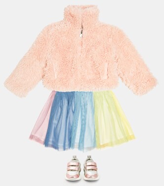Faux fur jacket | Stella McCartney Kids