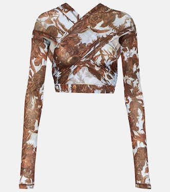 Cropped-Top aus Jersey | KNWLS