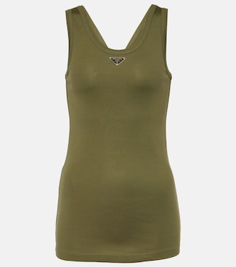 Top aus Baumwoll-Jersey | Prada