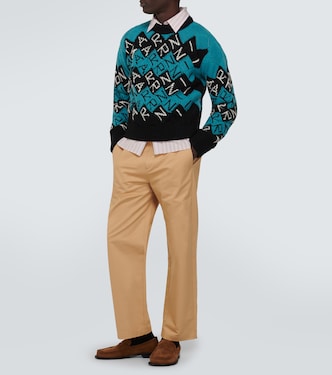 Pantaloni regular in gabardine di cotone | Marni