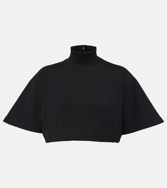 Crop top de jersey de algodón | Alaïa