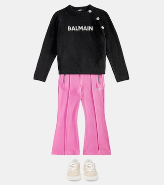 Pantalones anchos de algodón | Balmain Kids