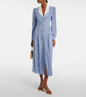 Floral silk shirt dress | Alessandra Rich
