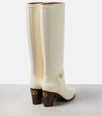 Bottes Pattie 75 en cuir | Valentino Garavani