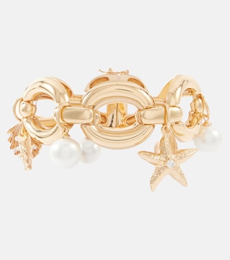 Faux pearl gold-plated bracelet | Self-Portrait