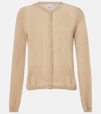Cardigan in misto cotone con logo | Moncler