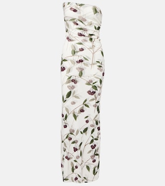 Floral ruched maxi dress | Stella McCartney