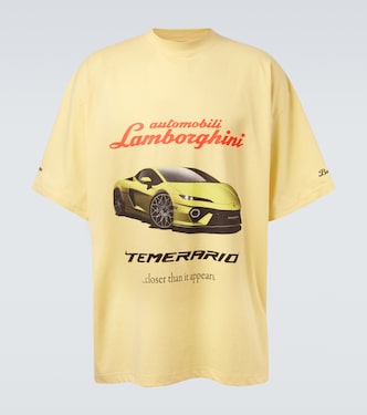 X Automobili Lamborghini T-Shirt aus Baumwoll-Jersey | Balenciaga