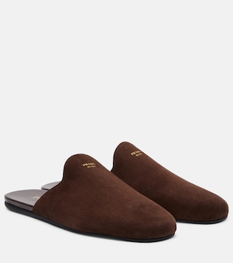 Slippers aus Veloursleder | Prada