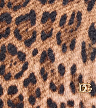 Short en laine vierge à motif léopard | Dolce&Gabbana Kids