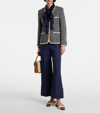 Weite Hose VGold aus Crepe Couture | Valentino