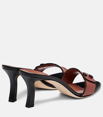 Pantoletten Muluka 70 aus Leder | Manolo Blahnik