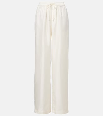 Pantalon ample en satin de soie | Róhe