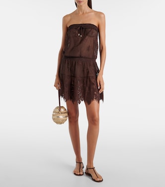 Isla cotton-blend lace minidress | Melissa Odabash