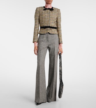 Veste en tweed lamé et velours | Valentino