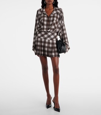 Body oversized a cuadros | Norma Kamali