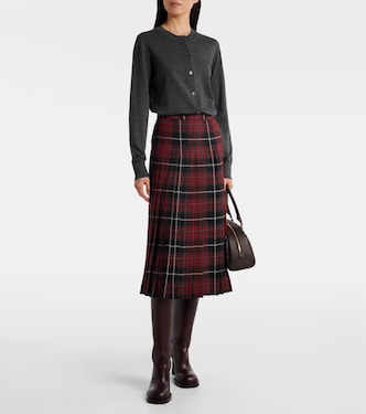 Pleated plaid twill kilt | Burberry