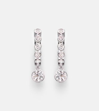 Boucles d'oreilles Melrose en or blanc 18 ct et diamants | Anita Ko