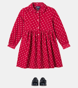 Floral cotton corduroy dress | Polo Ralph Lauren Kids