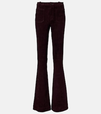Laurent suede flared pants | Stouls