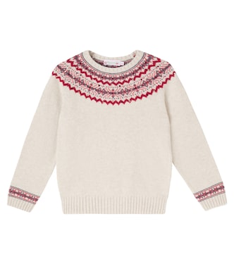 Jamon fair isle wool-blend sweater | Bonpoint