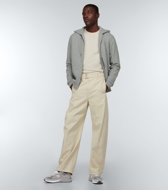 Cotton-jersey hooded sweatshirt | Sunspel