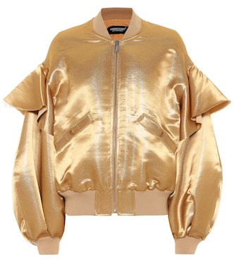 Metallic satin bomber jacket | Undercover