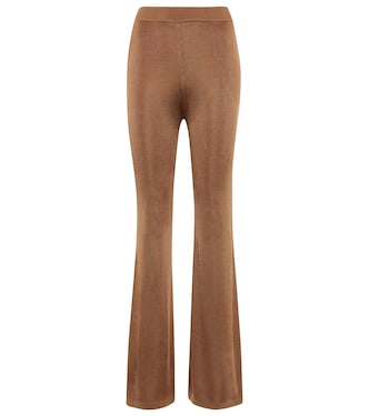 Pantalon évasé Moonstone à taille haute | Staud