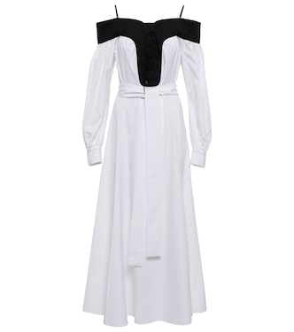 Elias off-shoulder cotton midi dress | Gabriela Hearst