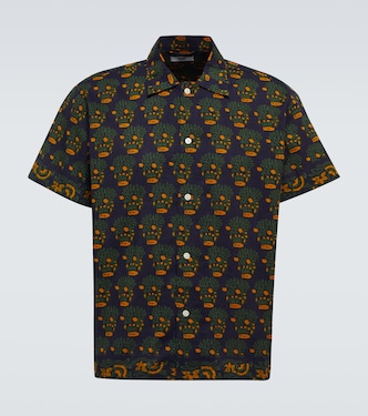 Camisa Trellis de algodón estampada | Bode