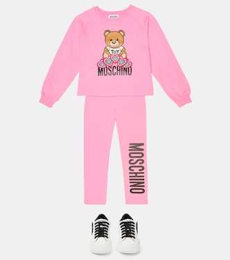 Embellished logo printed sweatshirt | Moschino Kids