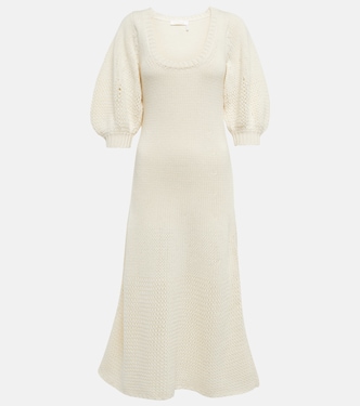 Robe midi en laine et cachemire | Chloé