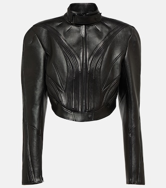Cropped-Lederjacke | Mugler
