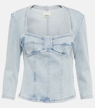 Top Vania en jean délavé | Isabel Marant