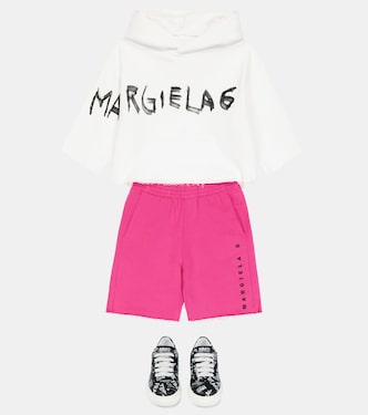 Sweat-shirt à capuche en coton à logo | MM6 Maison Margiela Kids