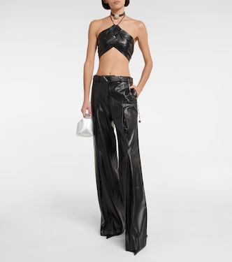 Pantalon Vortico en cuir synthétique | Aya Muse