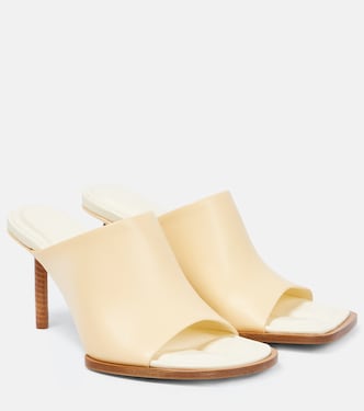 Les Mules Carrés Ronds leather mules | Jacquemus