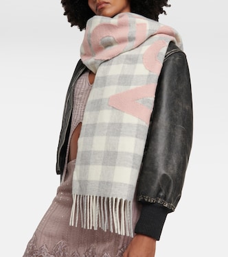 Bufanda de mezcla de lana a cuadros | Acne Studios