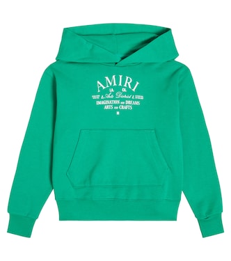 Felpa in cotone con cappuccio e stampa | Amiri Kids