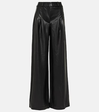 Rennert faux leather wide-leg pants | Veronica Beard