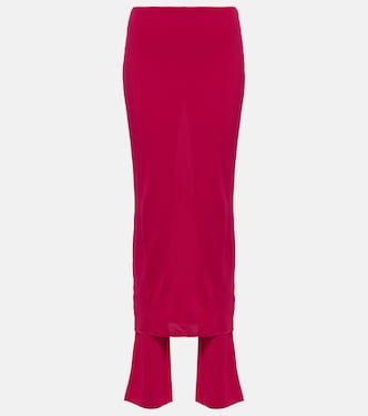 Falda pantalón de jersey de tiro alto | Alaïa