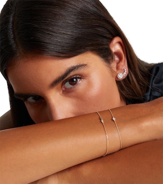 14kt gold bracelet with diamond | Stone and Strand
