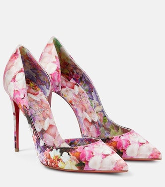 Iriza 100 floral crêpe satin pumps | Christian Louboutin