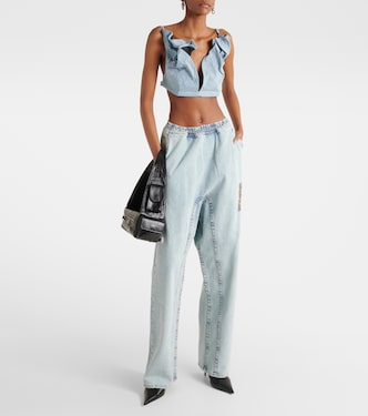 Top di jeans con ruches | Y/Project