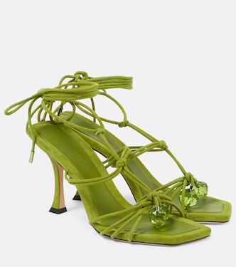 Jemma 90 embellished suede sandals | Jimmy Choo